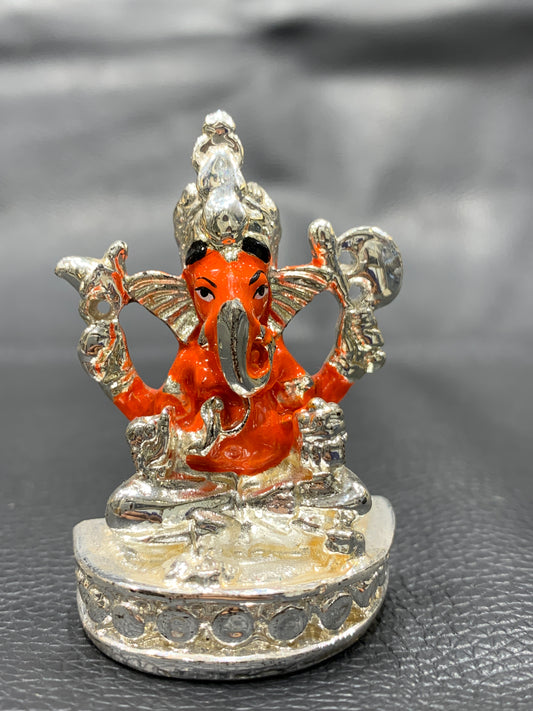 Siddhivinayak Ganesh ji with silver polish