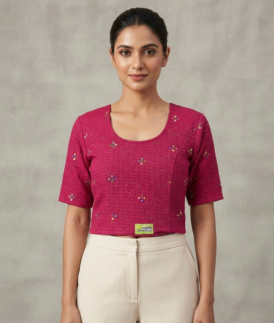 Multi colors stretchable Blouse 👚 (2xl size