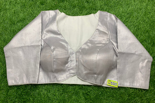 Front v neck back high office wear blouse 👚