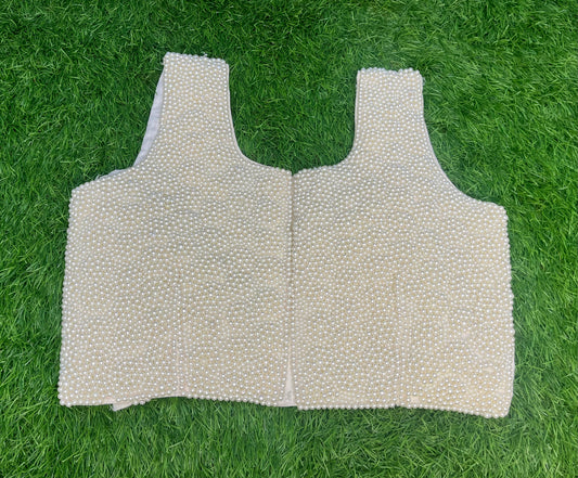 Round Pearl blouse with short hands