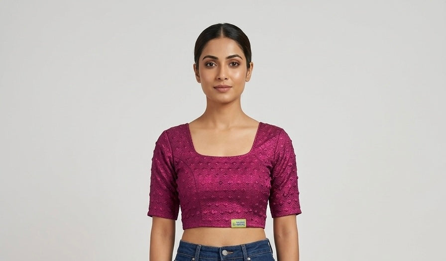 Tissue stretchable Blouse 👚 (2xlsize
