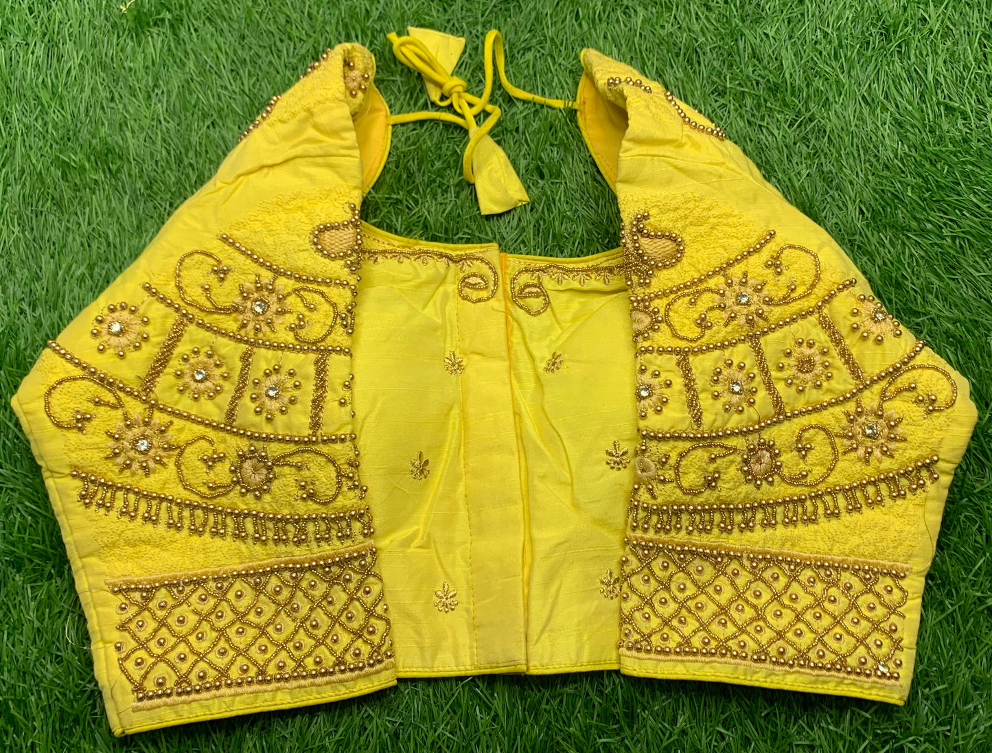 Lemon 🍋 yellow designer blouse