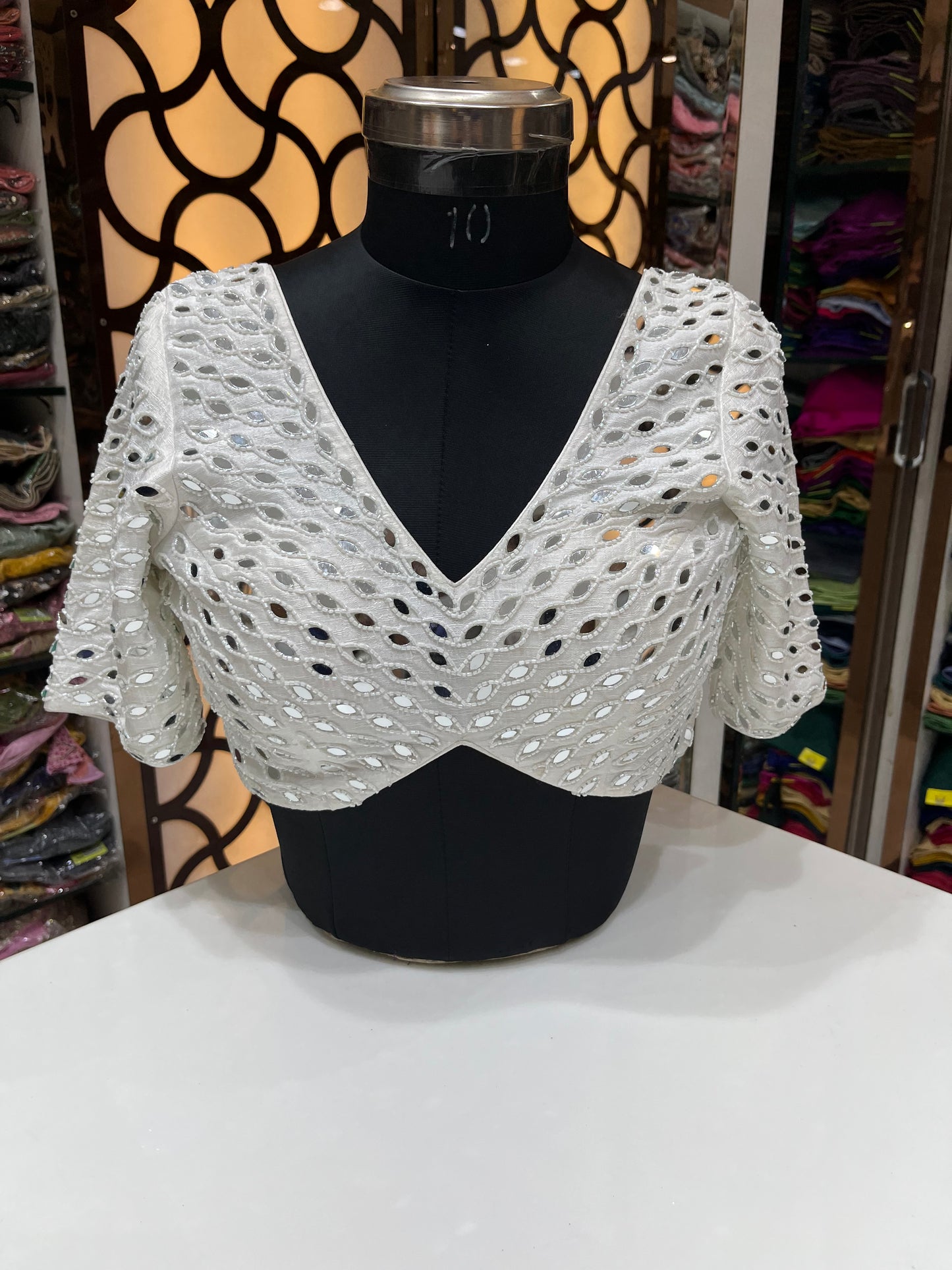 White fancy designer blouse premium blouses
