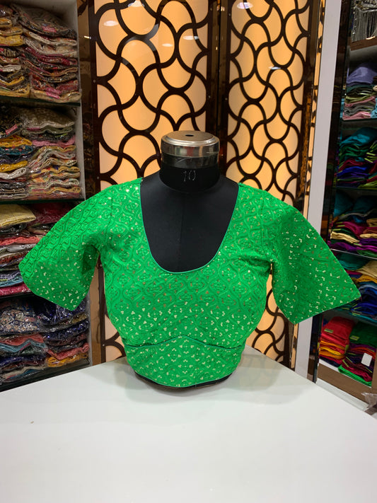 Light green fancy plus size blouse 👚