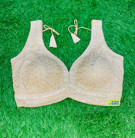 Fancy gold blouse