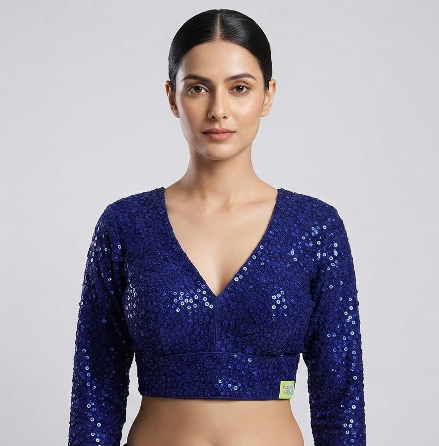 Sequence embroidery full hands work Blouse 👚