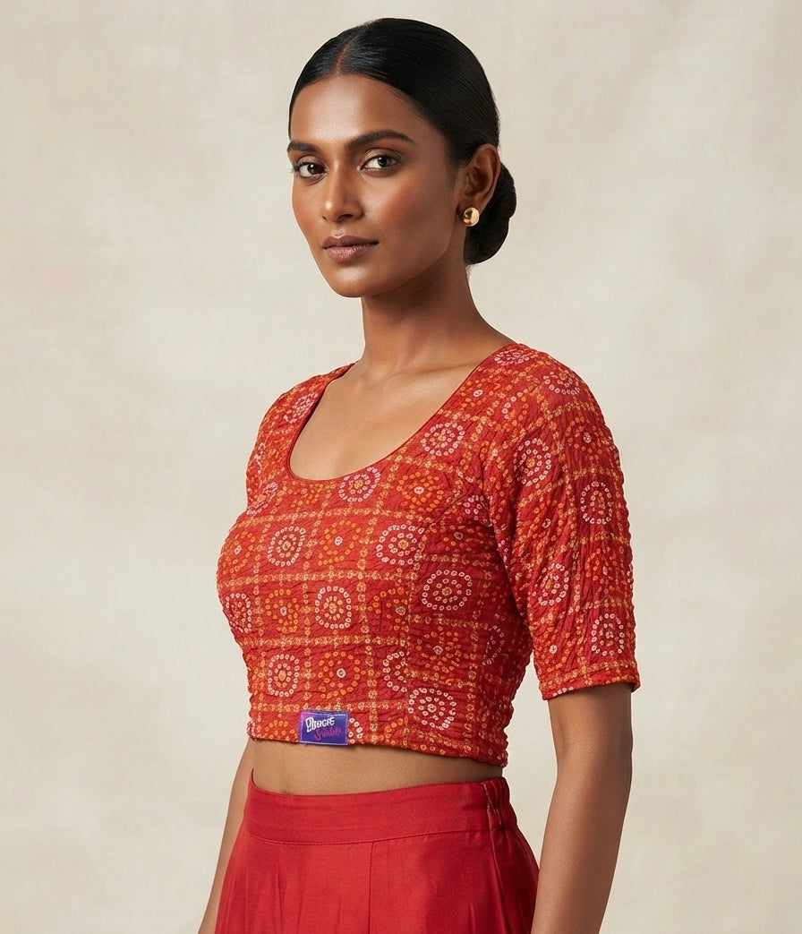 Bandhani strechable xl