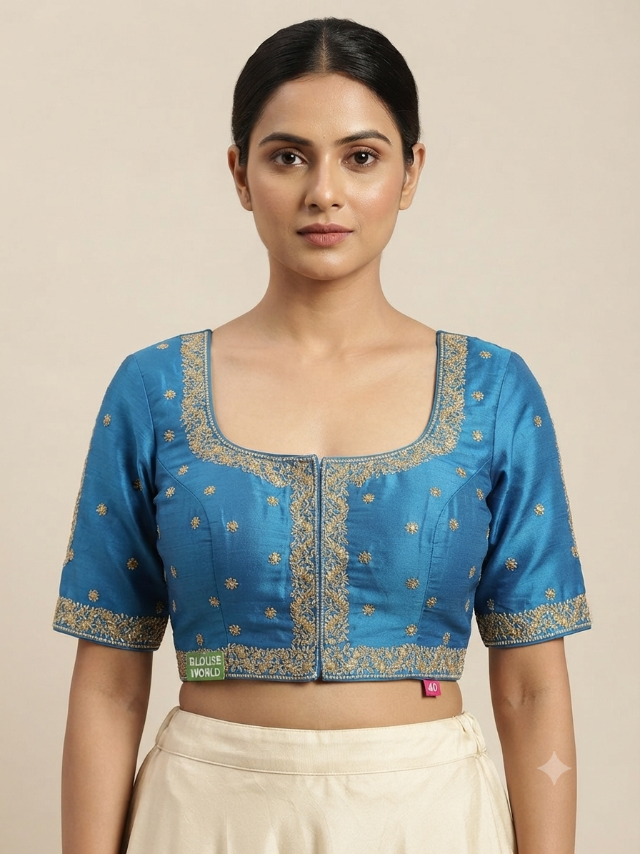 Embroidery flower work Blouse 👚