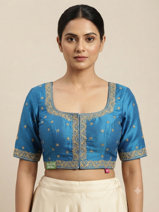 Embroidery flower work Blouse 👚