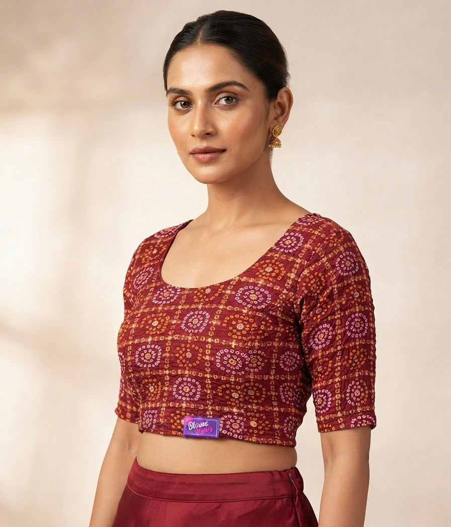 Bandhani strechable xl