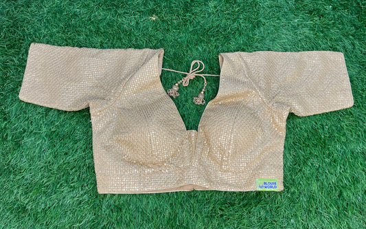 Party fancy blouse golden with hands