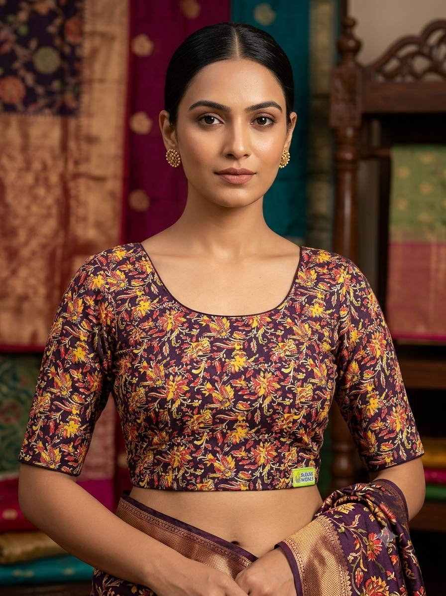 Kalamkari stretchable blouse 👚(xxlsize