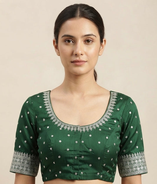 Silver embroidery work Blouse 👚