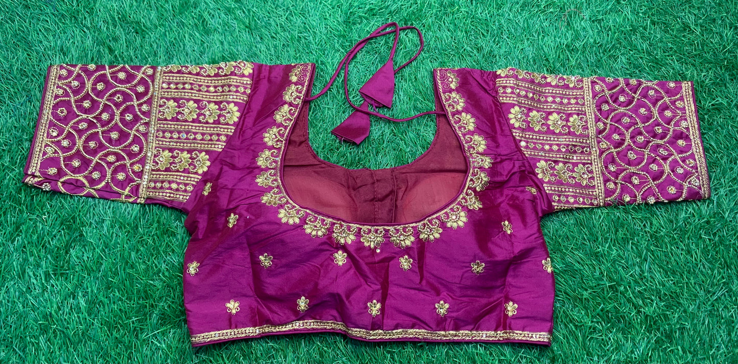 Magenta pink designer blouse 👚