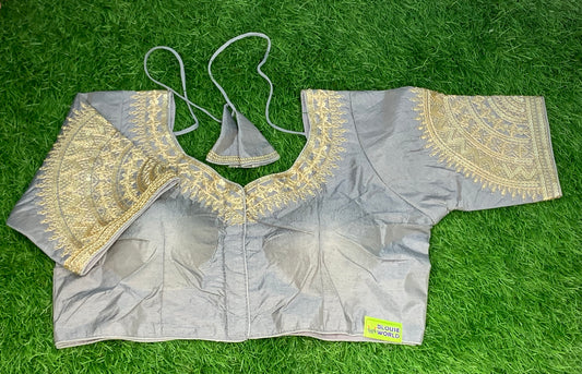 Grey fancy blouse