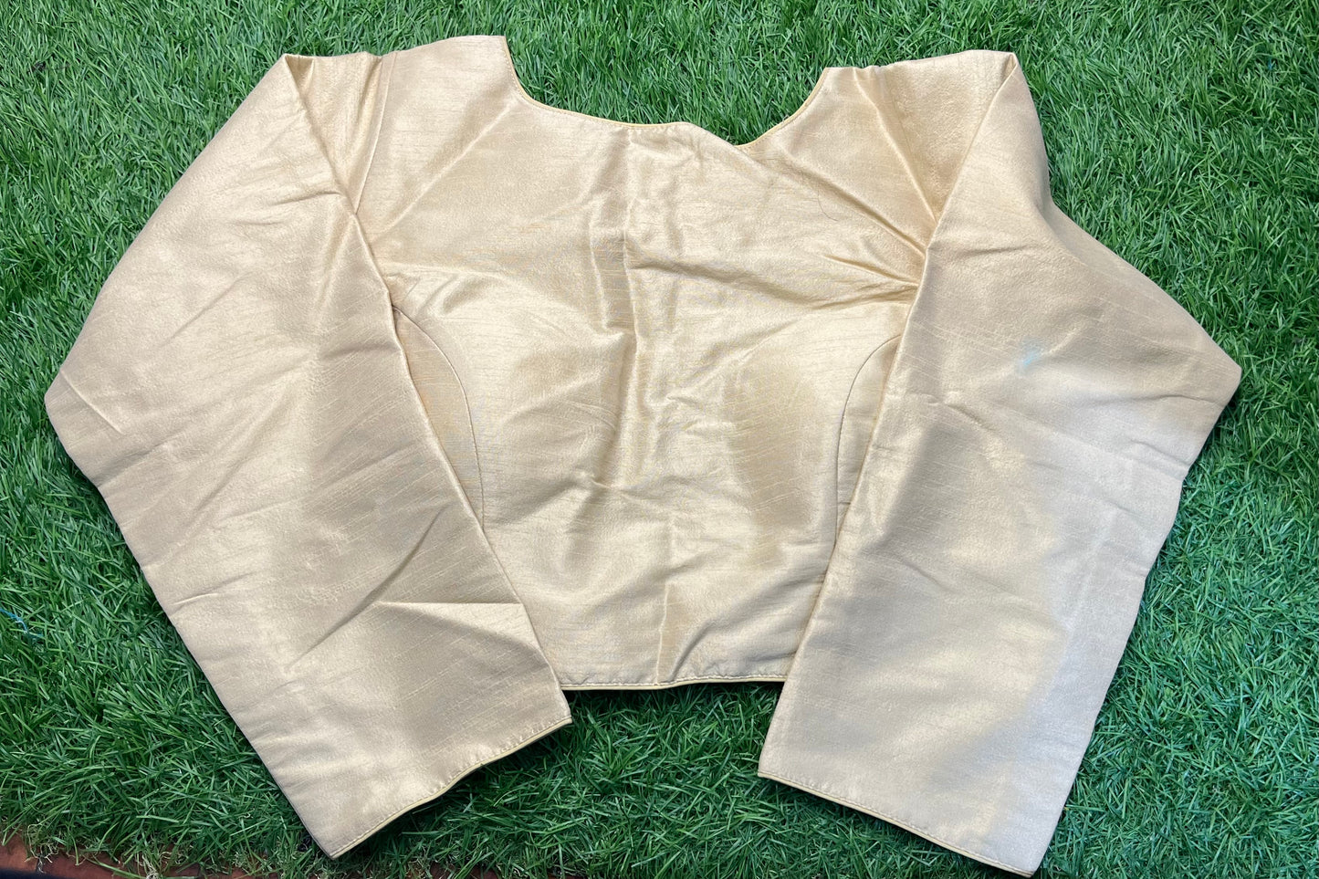 Cream colour full hands. Blouse