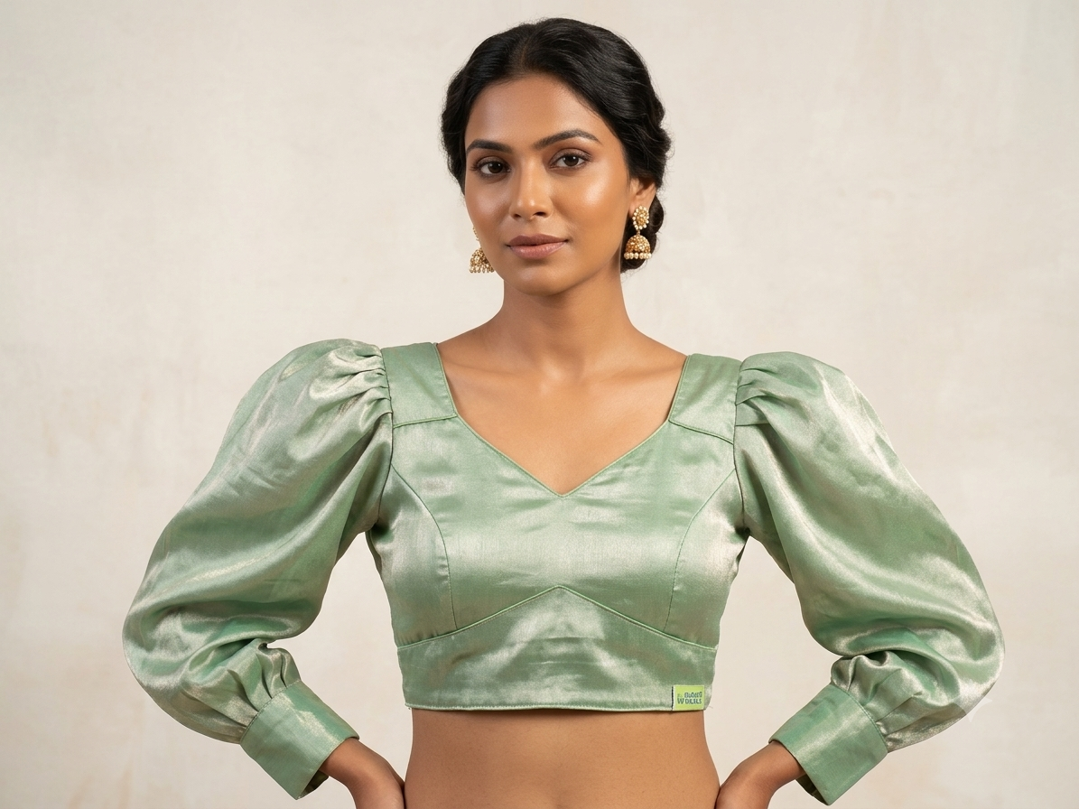 Tissue plain blouse