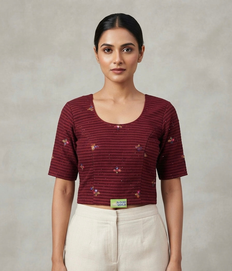 Multi colors stretchable Blouse 👚 (2xl size