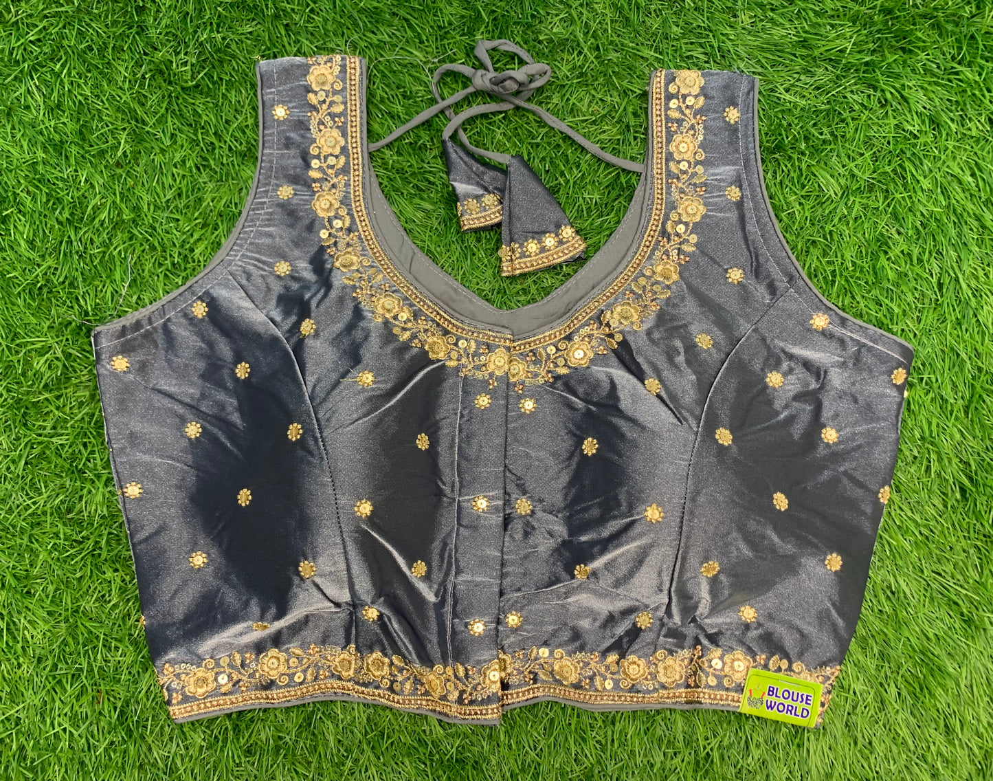 Ash colour fancy blouse with hands