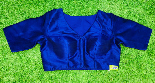 Back high front v neck blouse