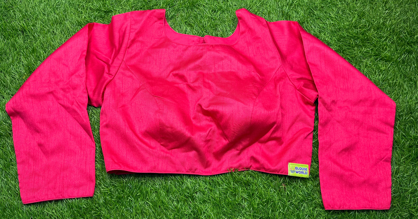 Dark rani pink full hands blouse 👚