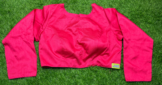 Dark rani pink full hands blouse 👚