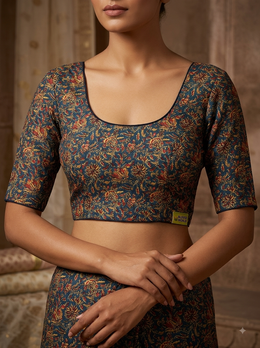 Kalamkari stretchable blouse 👚(xxlsize