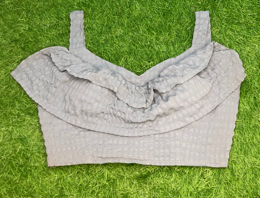 Grey with hands frills layer