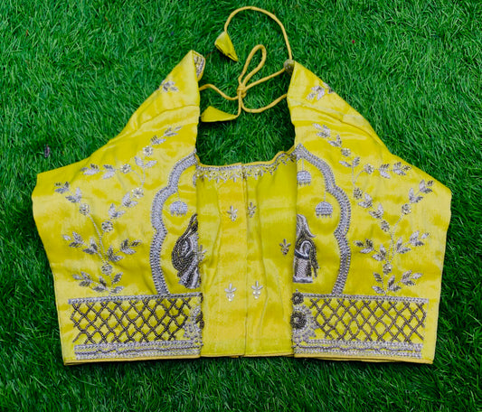 Yellow bridal wear blouse 👚