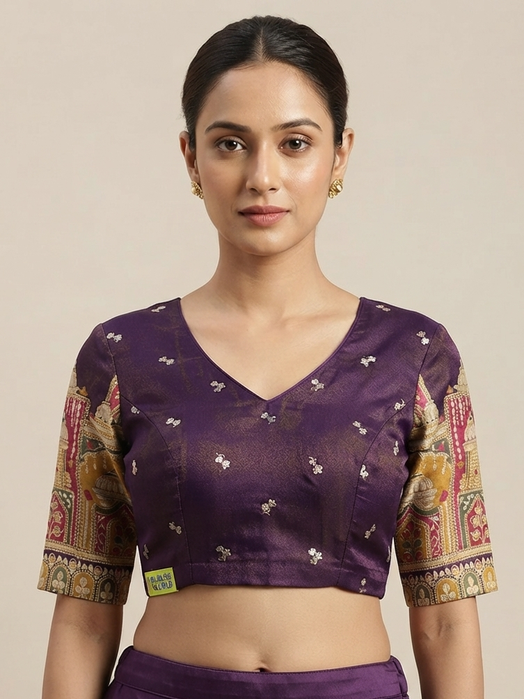 Tissue blouse 3/4th sleeve