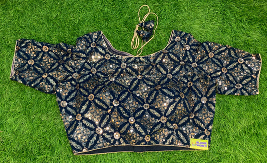 Chamki sequence blouse with hands