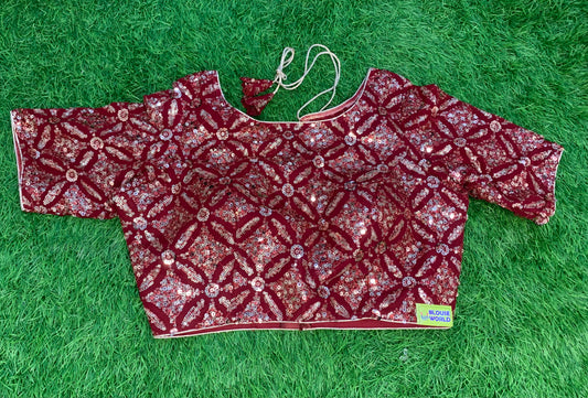 Marron work blouse