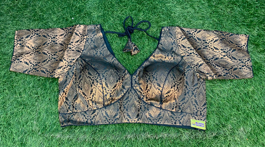 Bottle green plus size blouse