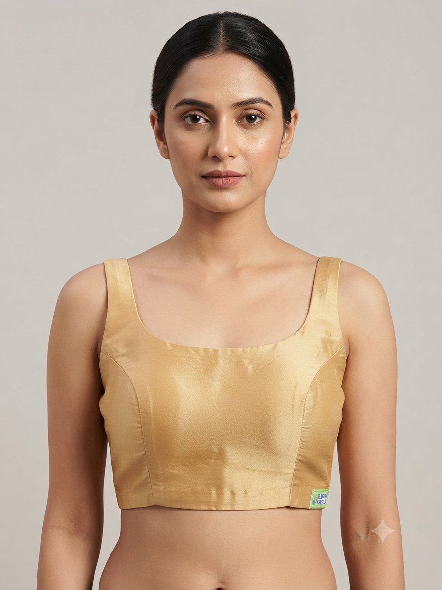 Sleeveless silk blouse