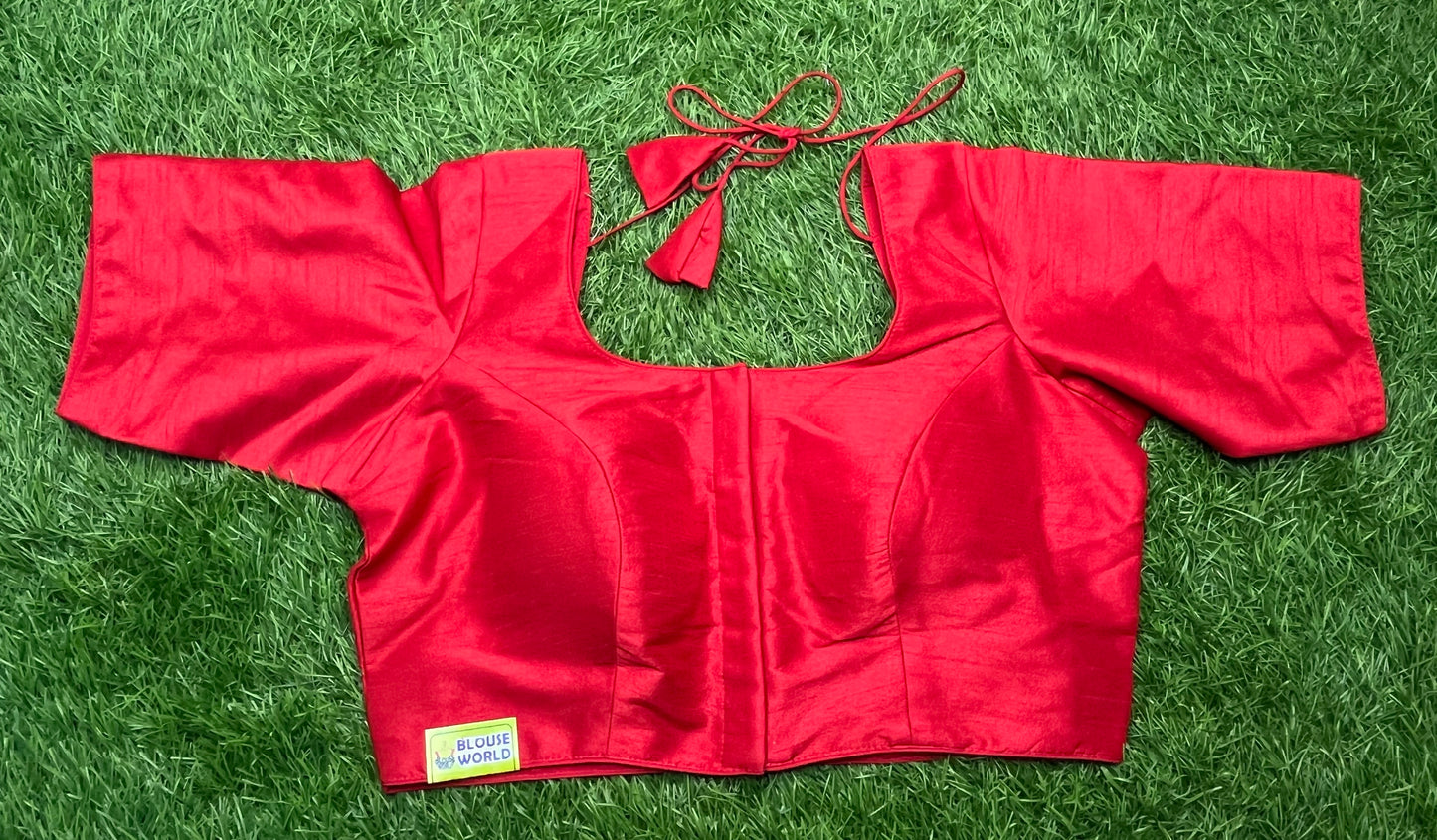 Mirchi 🌶️ red plain blouse 👚