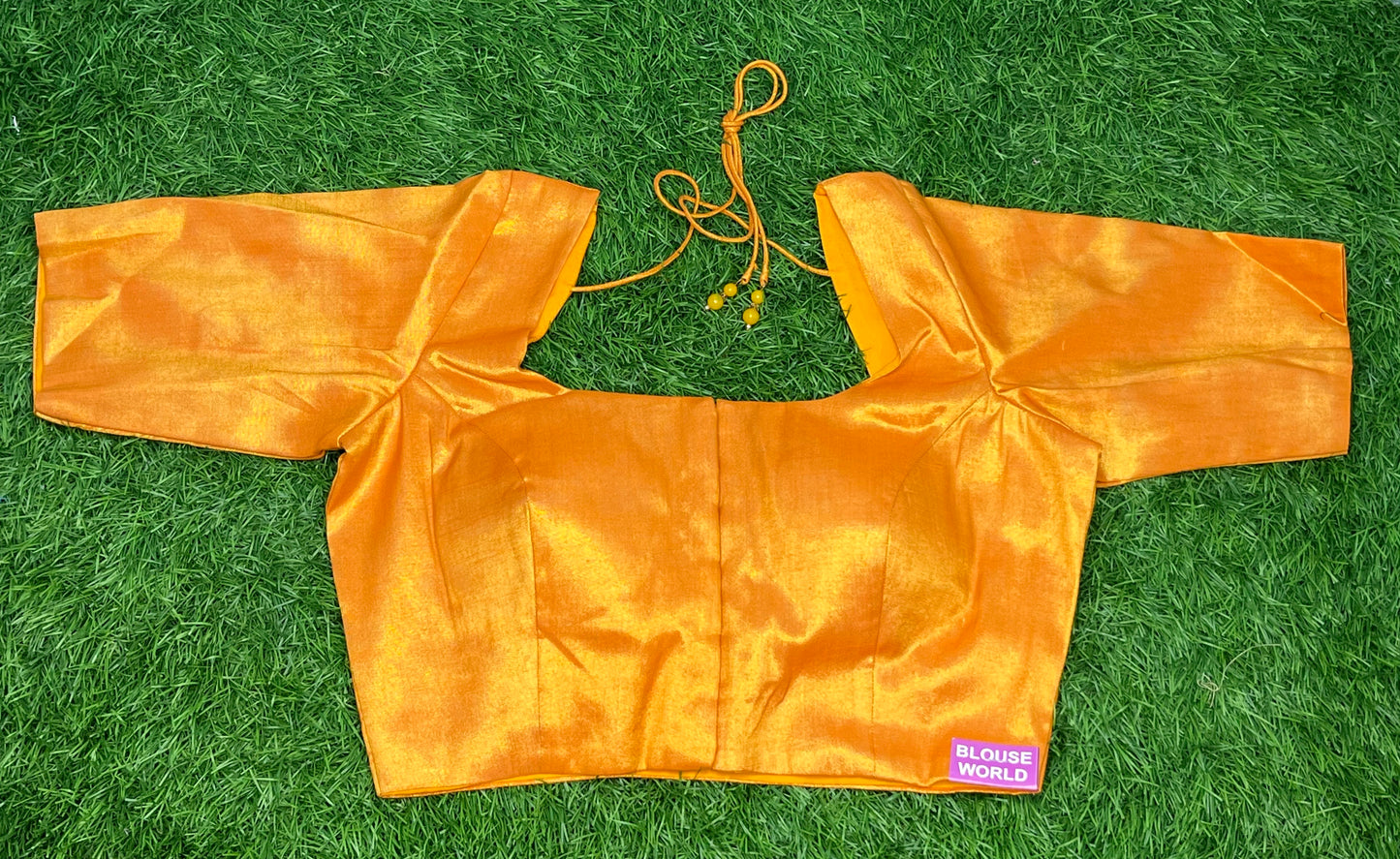 Plain tissue orange 🍊 colour blouse