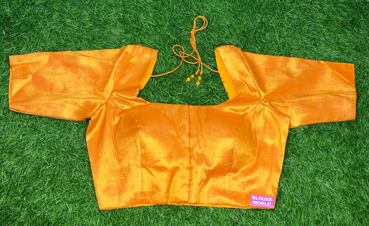 Plain tissue orange 🍊 colour blouse