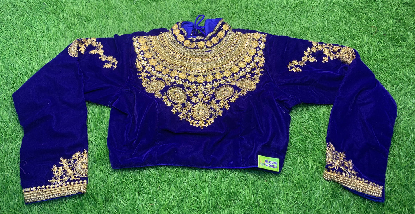 Maharani 👸 neck heavy work blouse full hands