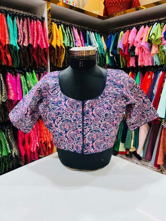 Purple colour fancy cotton blouse 👚