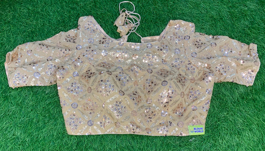 Golden blouse designer