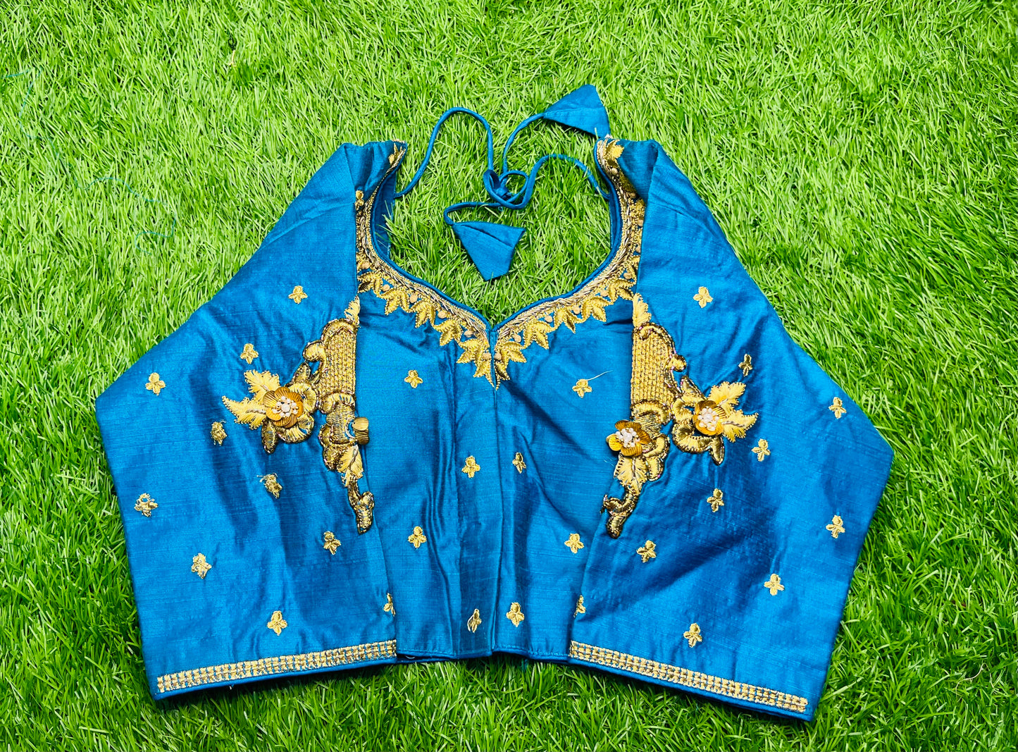 Sky 🌌 blue designer work blouse