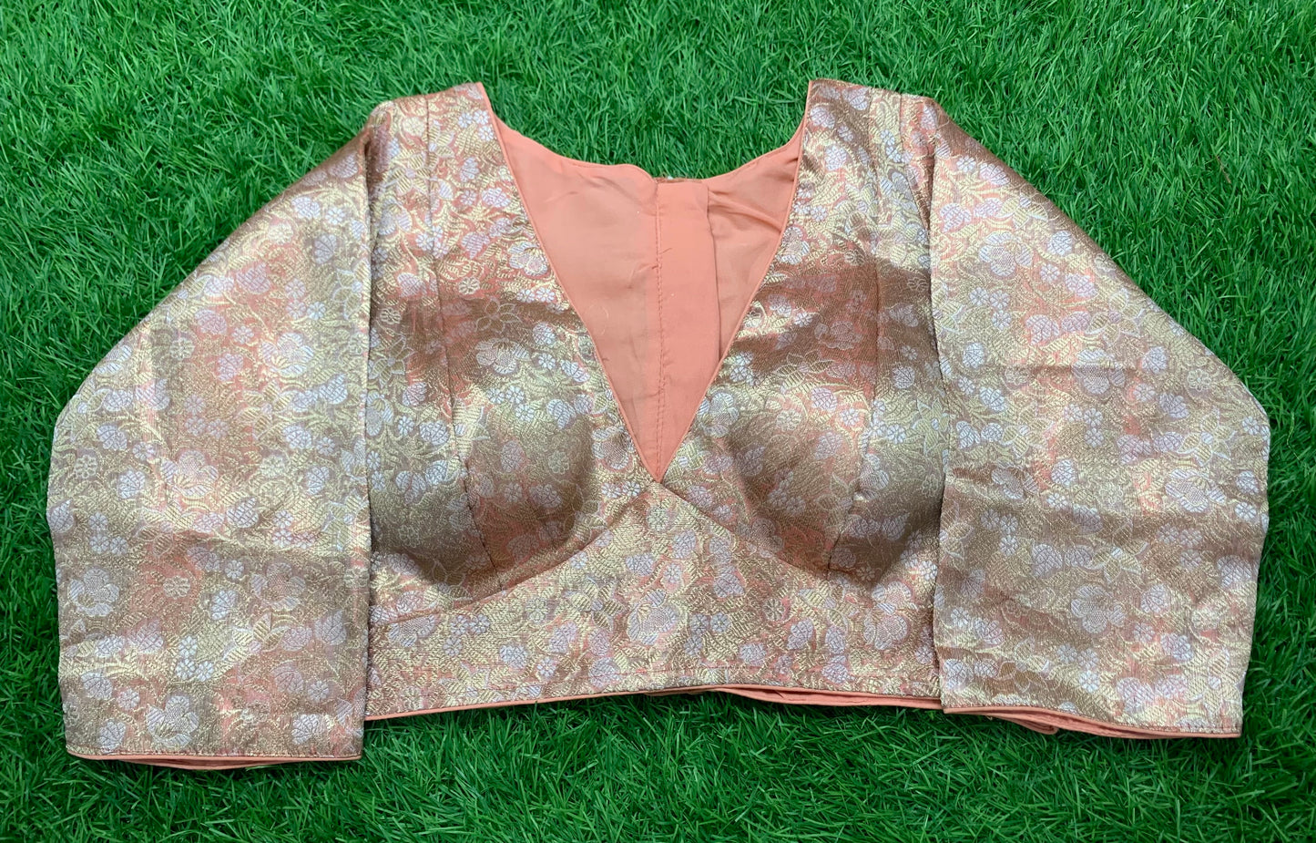 Peach 🍑 colour office wear dual shade blouse 👚