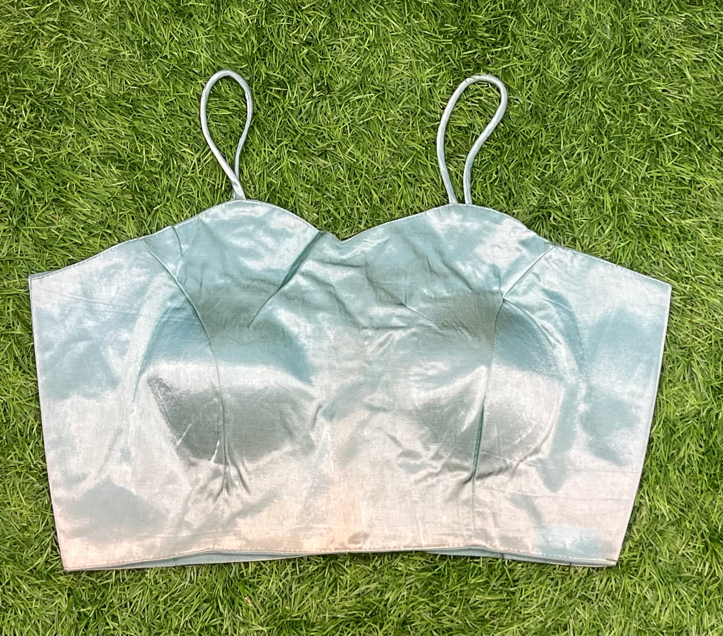Mint 🍵 green noodle 🍜 strap sleeveless blouse