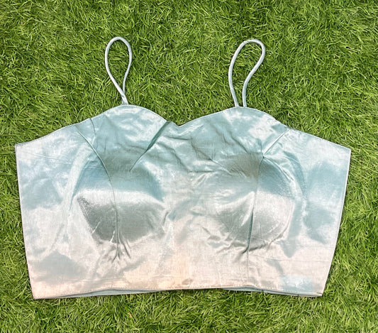 Mint 🍵 green noodle 🍜 strap sleeveless blouse