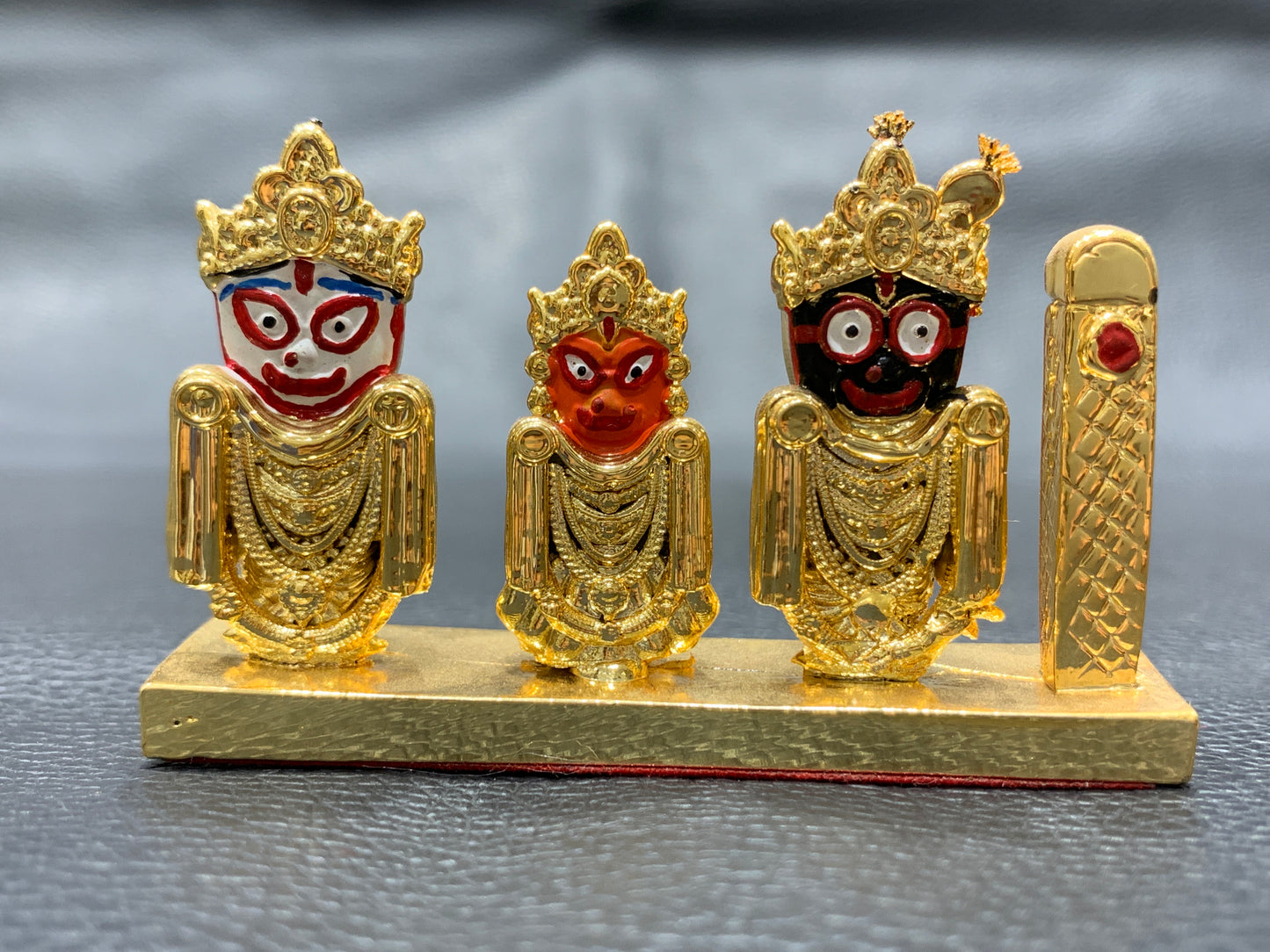 Jagannaath swami with gold polish resin material
