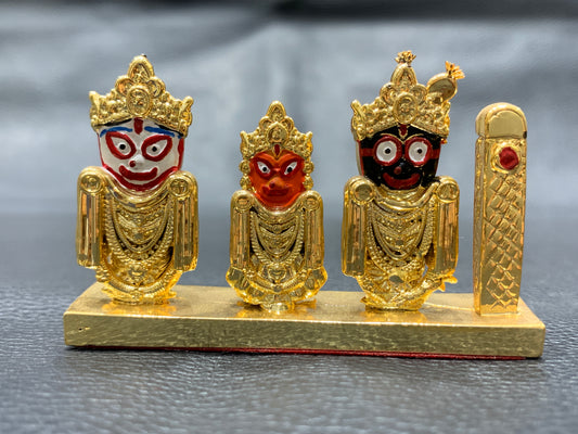 Jagannaath swami with gold polish resin material