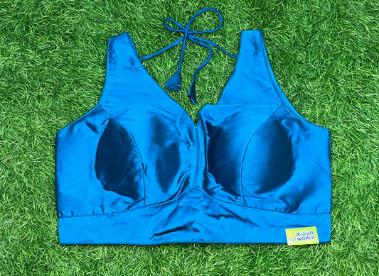 Rama blue color sleeveless blouse