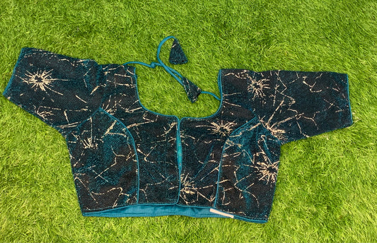 Rama green designer blouse