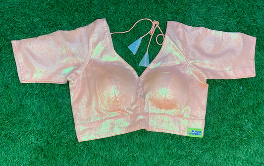 Peach colour blouse