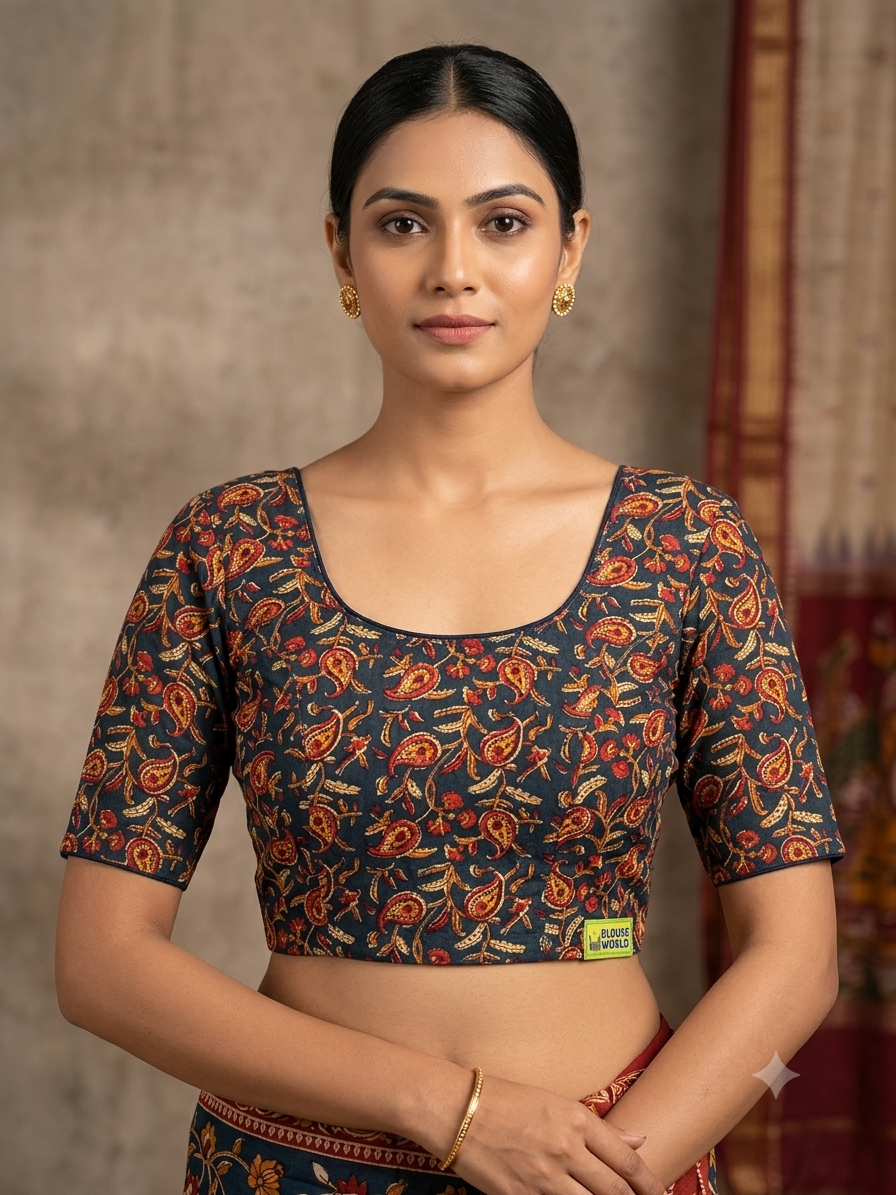 Kalamkari stretchable blouse 👚(xxlsize